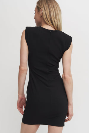 Structured Shoulder Mini Dress Verdot