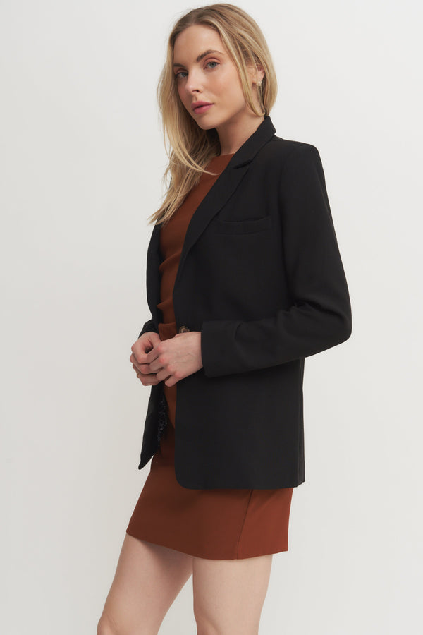 Classic Black Single-Button Blazer (Grand Opening Special) 25% Off Calculated at checkout - while it lasts Verdot