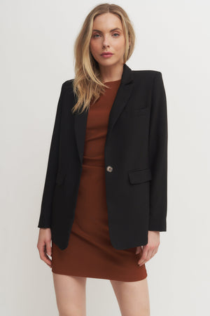 Classic Black Single-Button Blazer (Grand Opening Special) 25% Off Calculated at checkout - while it lasts Verdot
