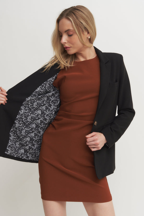 Classic Black Single-Button Blazer (Grand Opening Special) 25% Off Calculated at checkout - while it lasts Verdot