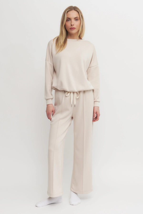 Soft Touch Drawstring Sweatpant, Jogger Pant made in Italy Verdot
