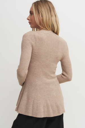 Hourglass Sweater Cardigan – Wheat or Black Verdot