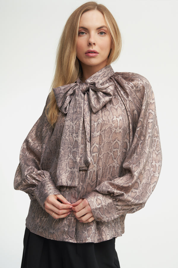 Lara Scarf-Tie blouse