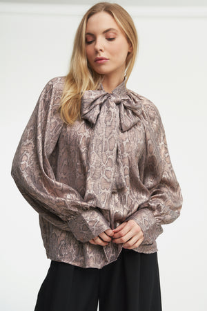 Lara Scarf-Tie blouse