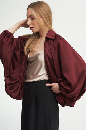 Serafina Puffed Bomber Jacket