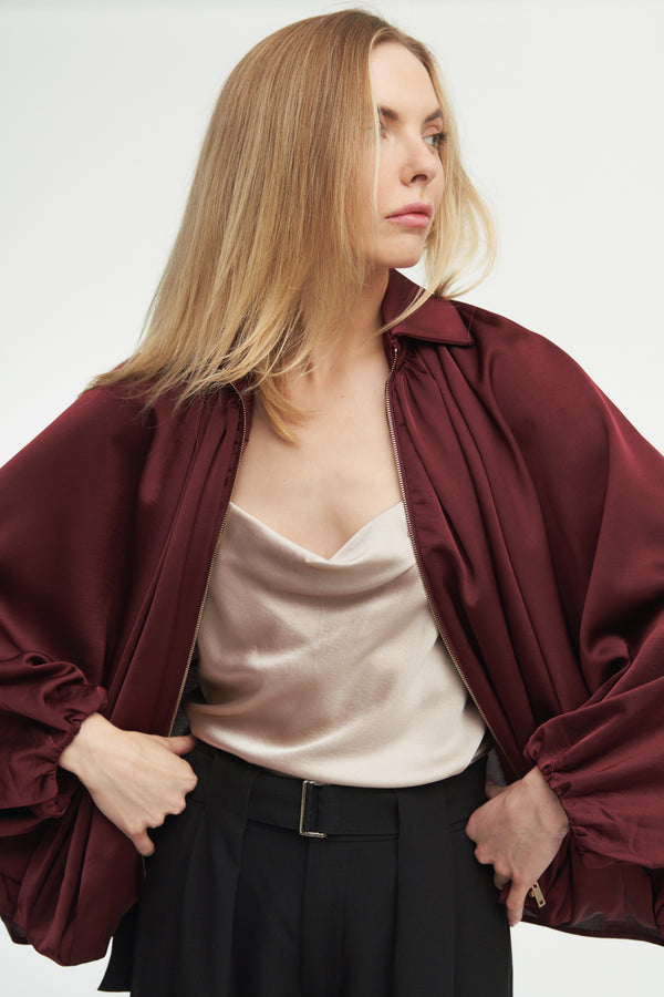 Serafina Puffed Bomber Jacket