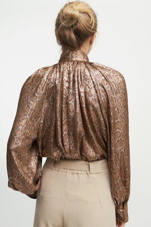 Lara Scarf-Tie blouse