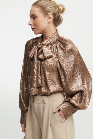 Lara Scarf-Tie blouse