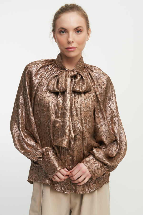 Lara Scarf-Tie blouse