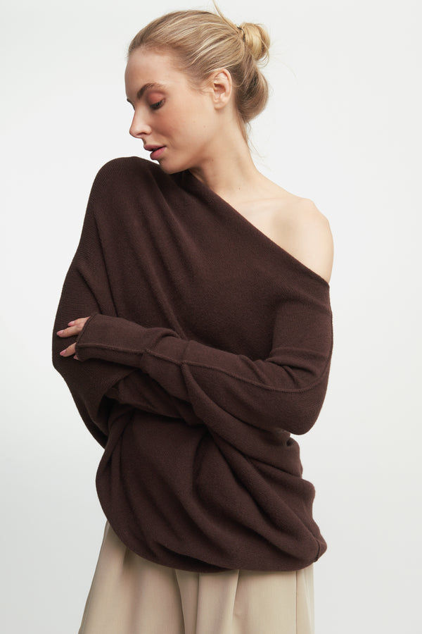 Italian Made Asymmetrical Sweater