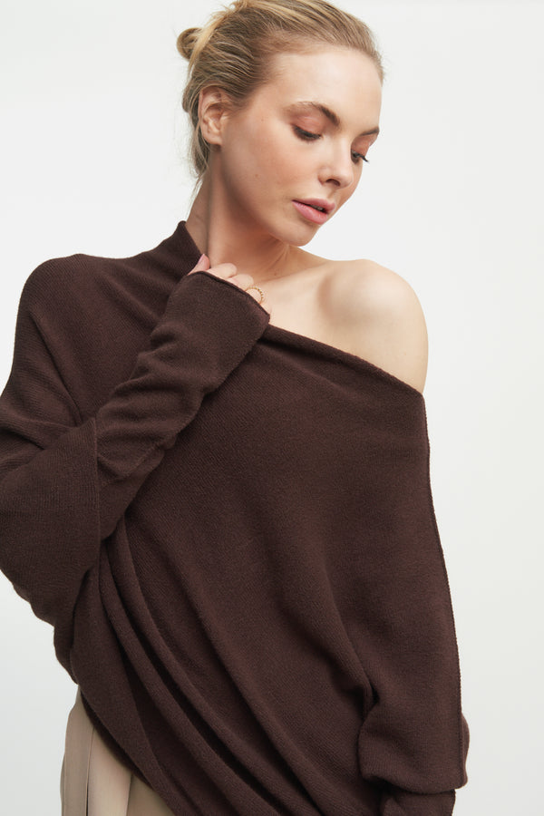 Italian Made Asymmetrical Sweater