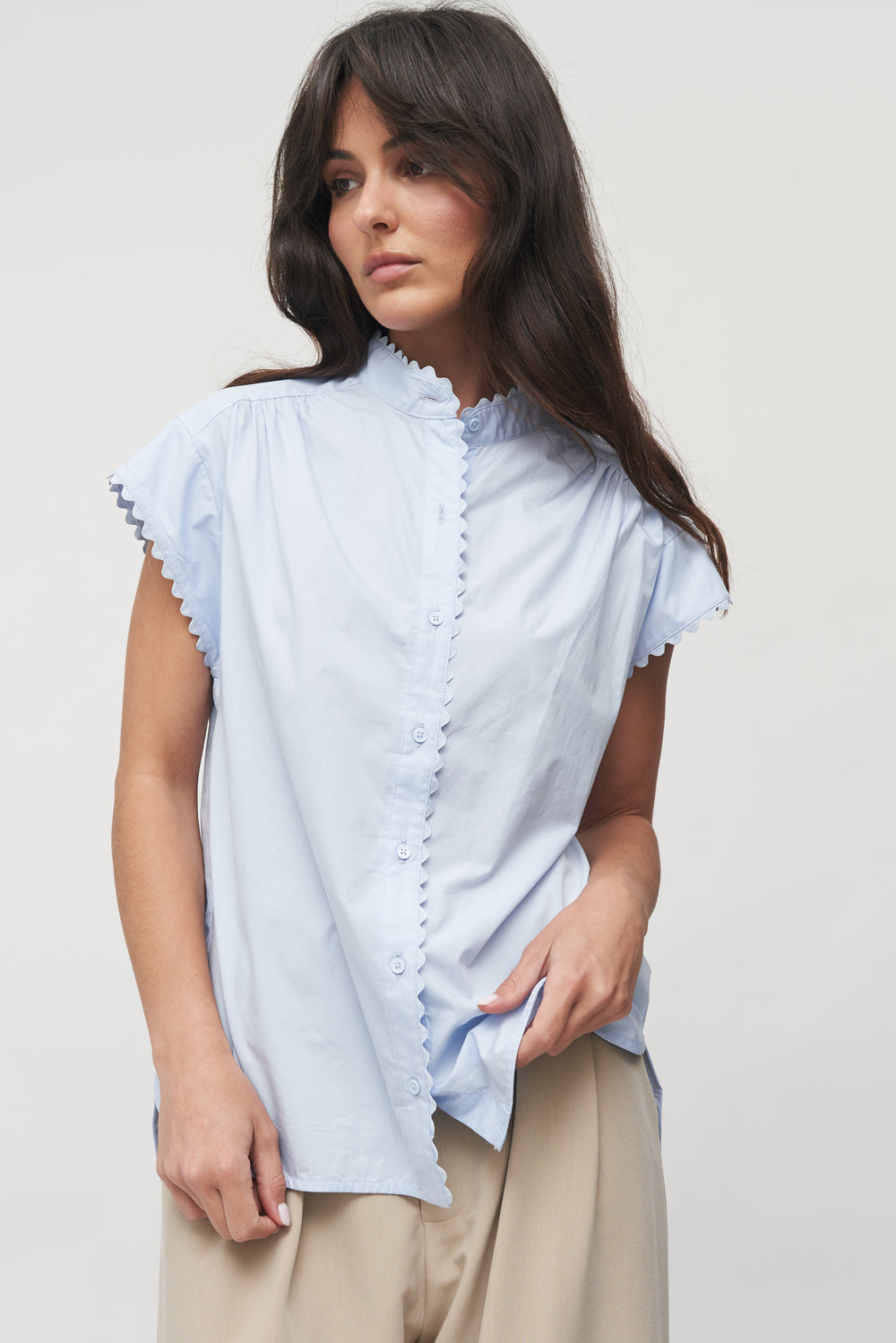 The Liora Ric Rac Cotton Shirt