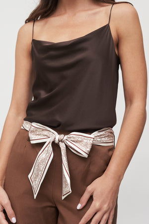 The Arden Scarf-Belt Wide Leg Pant