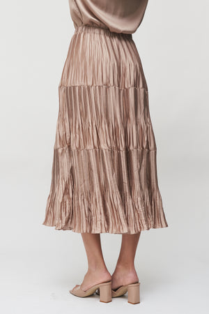 The Serene Pleated Midi Skirt