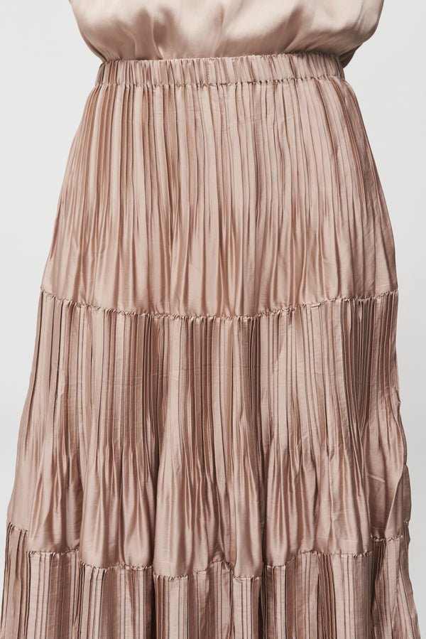 The Serene Pleated Midi Skirt