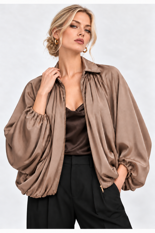 Serafina Puffed Bomber Jacket