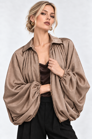 Serafina Puffed Bomber Jacket