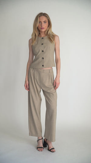 The Andrea Women’s Wide-Leg Tailored Trousers – High-Waist Suit Pants for Set or Solo Styling