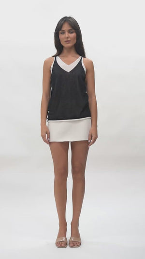 The Noelle Layered Linen Tank