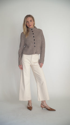 High-Rise Wide Leg Utility Pant
